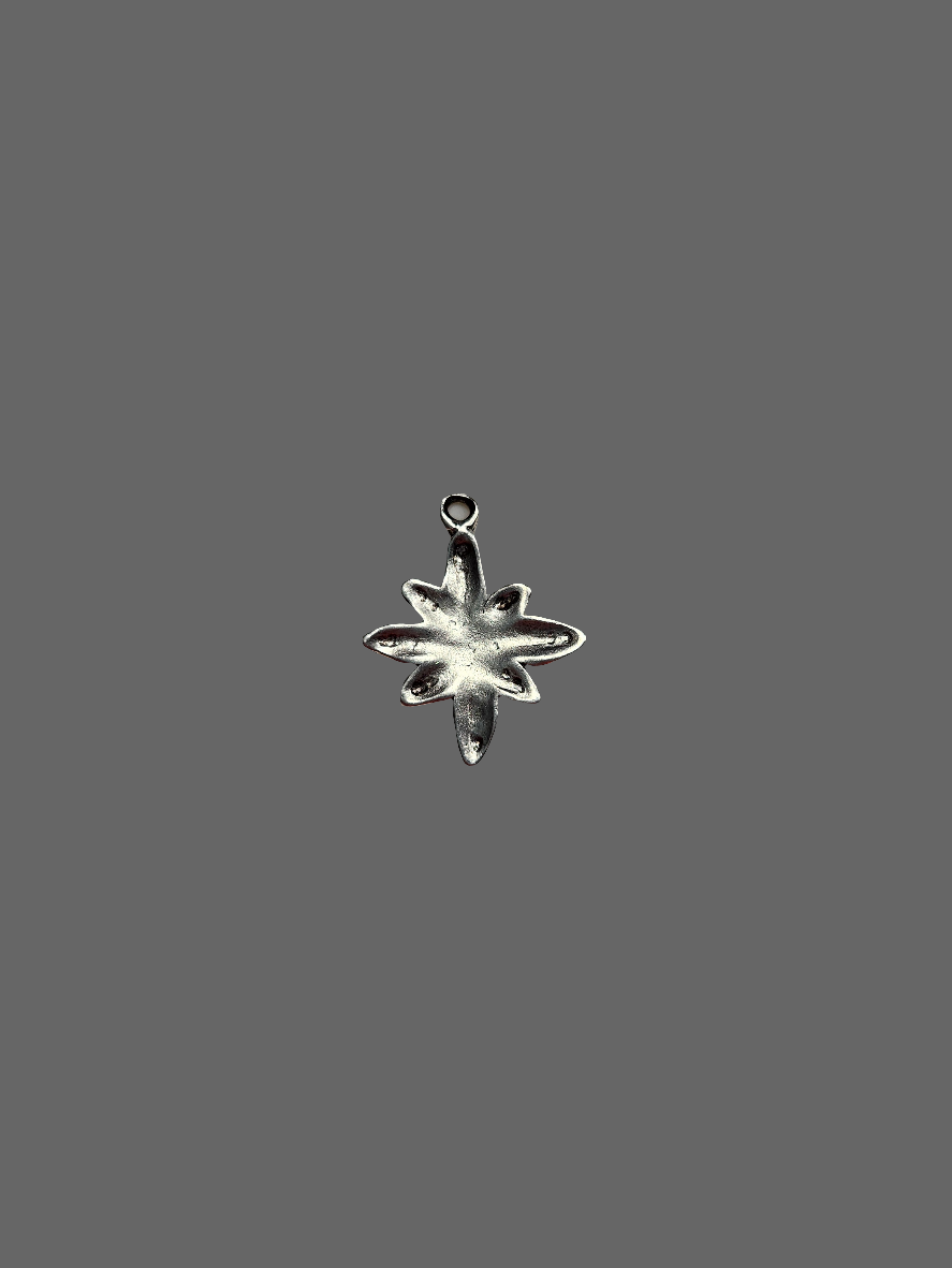 Flower Silver Star Pendant