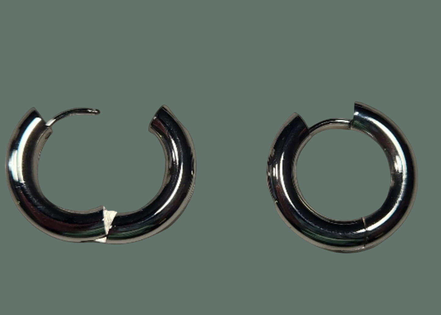 Hoop Earrings in Silver