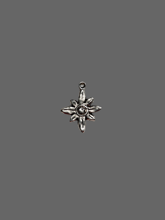 Flower Silver Star Pendant