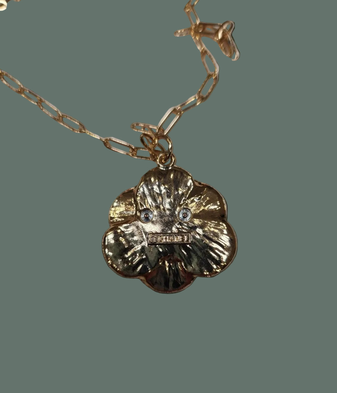 CC Upcycled Pendant on 18" Paperclip/Choice of Necklace