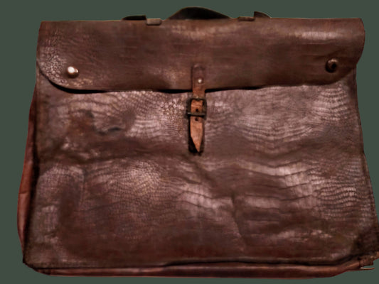 Antique Circa 1927-1930 Leather Satchel with Music Books
