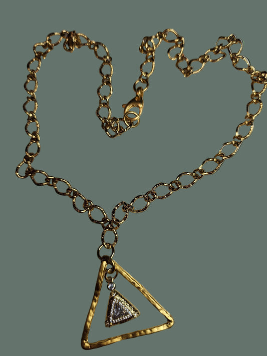 The God's Eye Swarovski Rhinestone Pendant Necklce