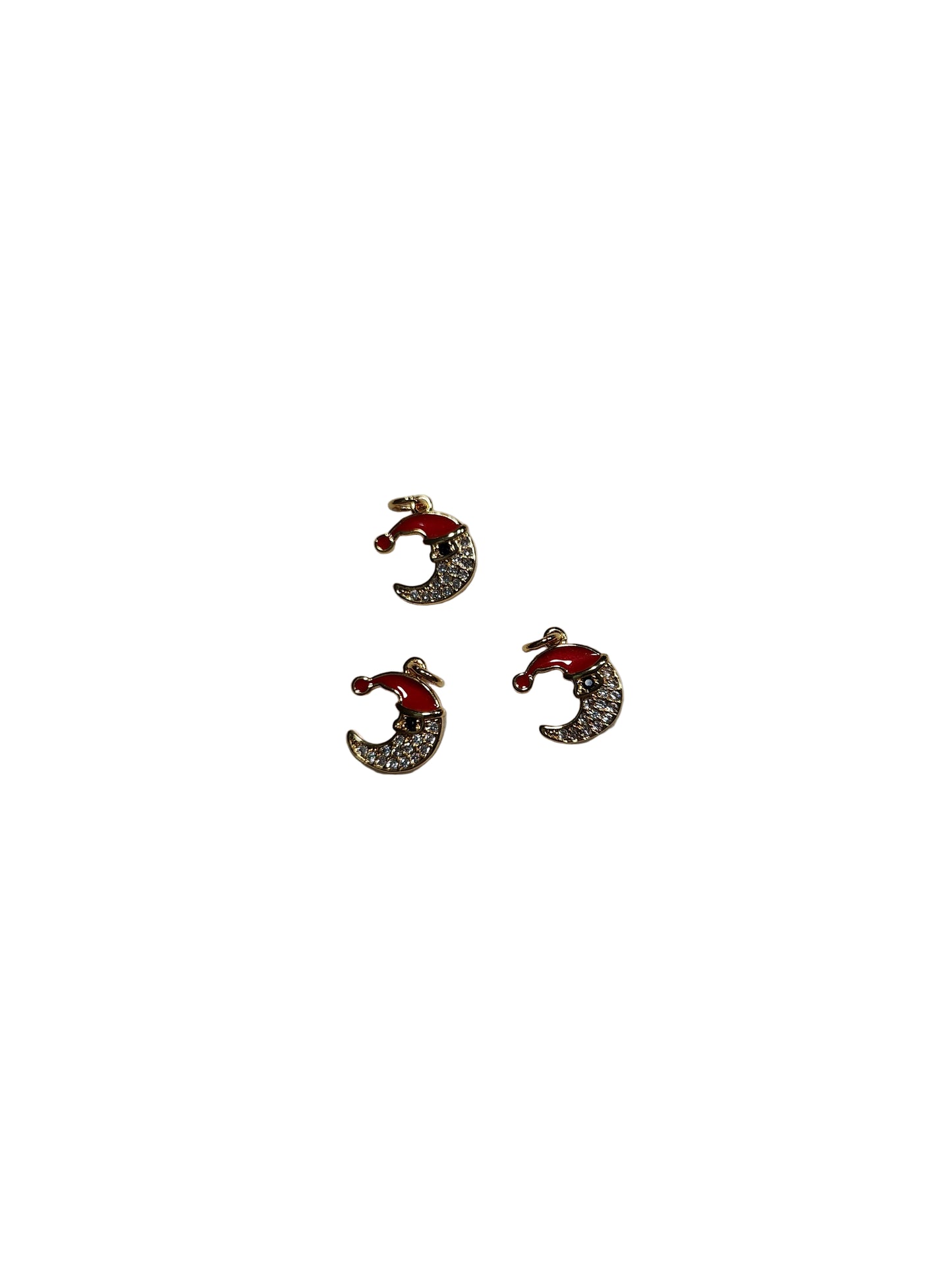 Christmas Santa Moon Charm