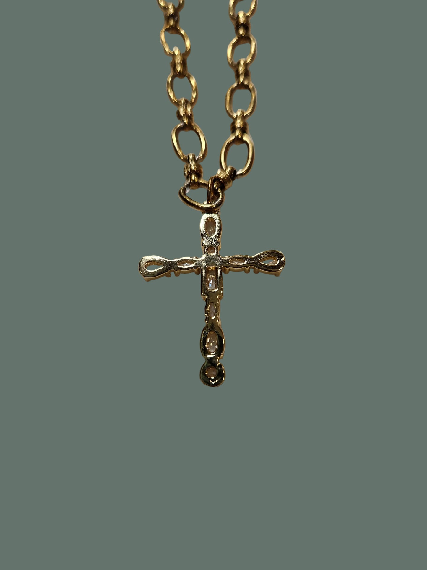 Cross Rhinestone Necklace